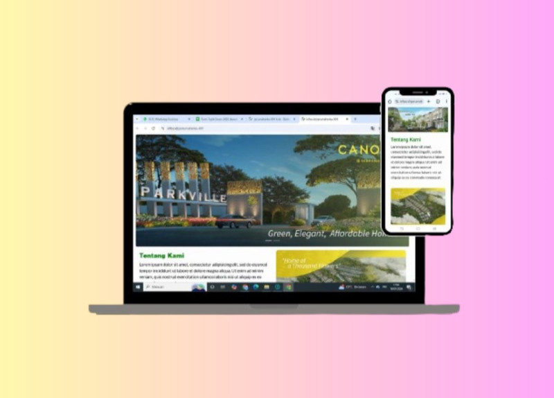 Contoh website properti